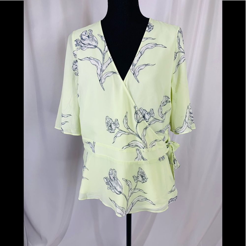 Banana Republic Floral Wrap Top